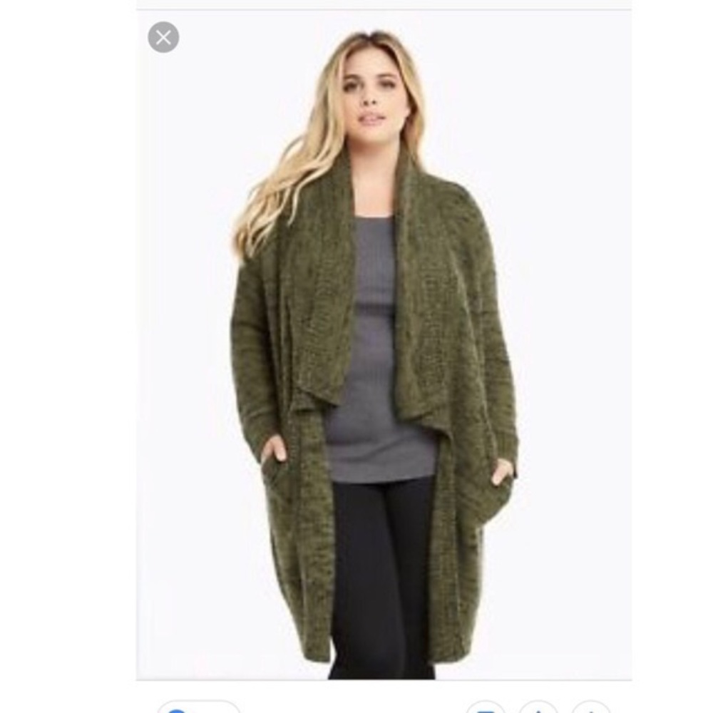 Olive green torrid cardigan